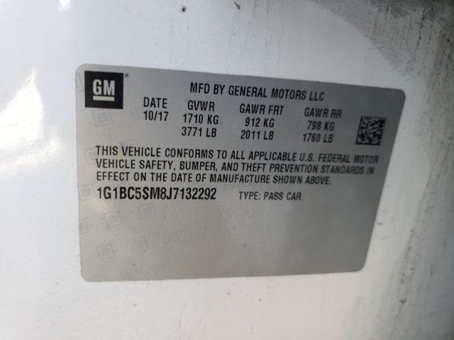 Photo 12 VIN: 1G1BC5SM8J7132292 - CHEVROLET CRUZE LS 