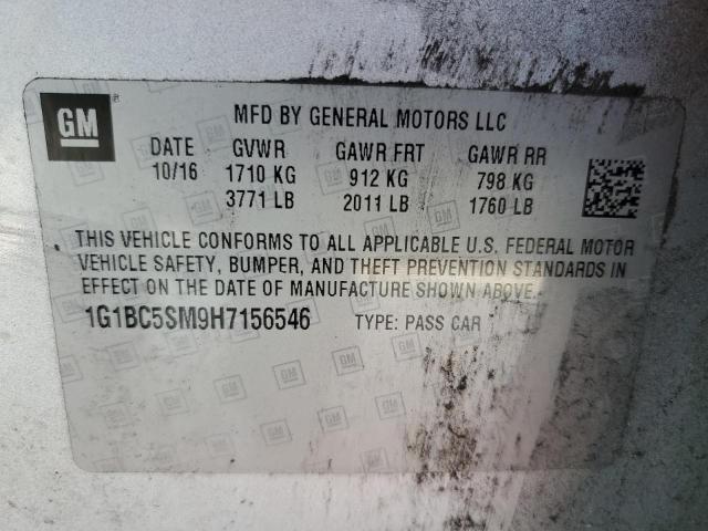 Photo 11 VIN: 1G1BC5SM9H7156546 - CHEVROLET CRUZE 