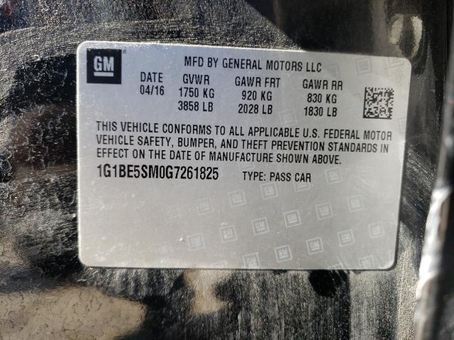 Photo 9 VIN: 1G1BE5SM0G7261825 - CHEVROLET CRUZE LT 