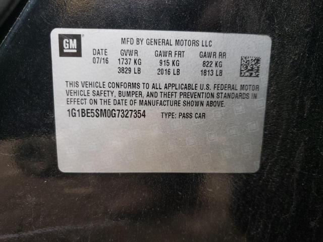 Photo 11 VIN: 1G1BE5SM0G7327354 - CHEVROLET CRUZE LT 