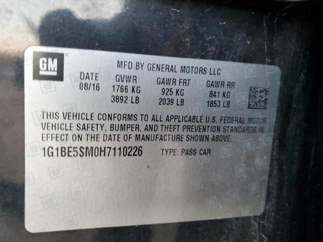 Photo 11 VIN: 1G1BE5SM0H7110226 - CHEVROLET CRUZE LT 