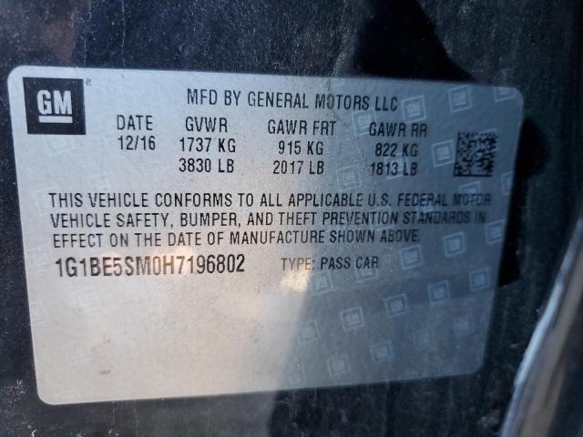 Photo 9 VIN: 1G1BE5SM0H7196802 - CHEVROLET CRUZE LT 