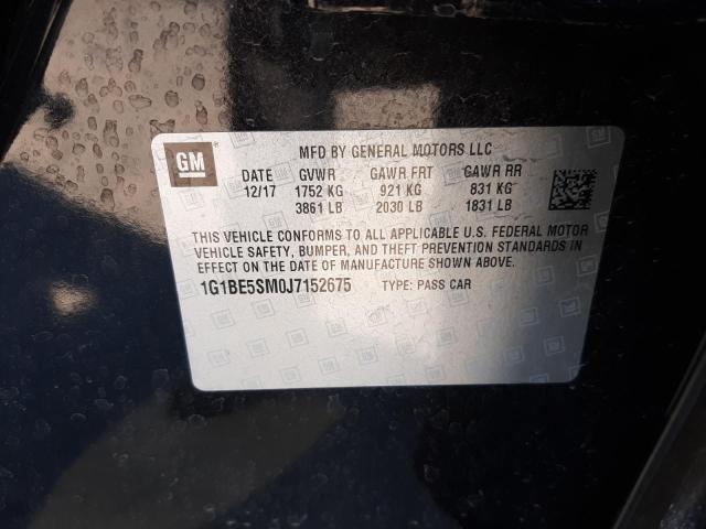 Photo 9 VIN: 1G1BE5SM0J7152675 - CHEVROLET CRUZE LT 