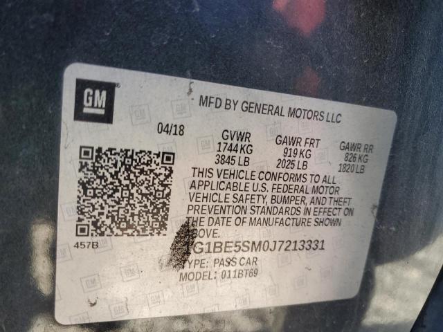 Photo 11 VIN: 1G1BE5SM0J7213331 - CHEVROLET CRUZE LT 