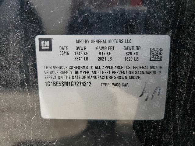 Photo 11 VIN: 1G1BE5SM1G7274213 - CHEVROLET CRUZE 