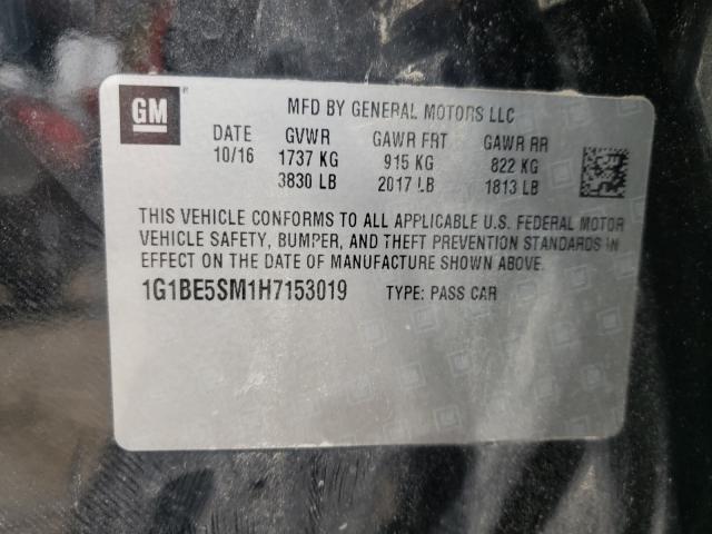 Photo 9 VIN: 1G1BE5SM1H7153019 - CHEVROLET CRUZE LT 