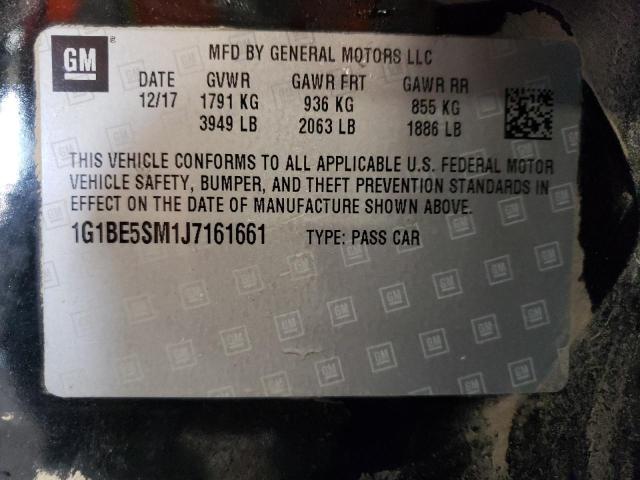 Photo 9 VIN: 1G1BE5SM1J7161661 - CHEVROLET CRUZE 