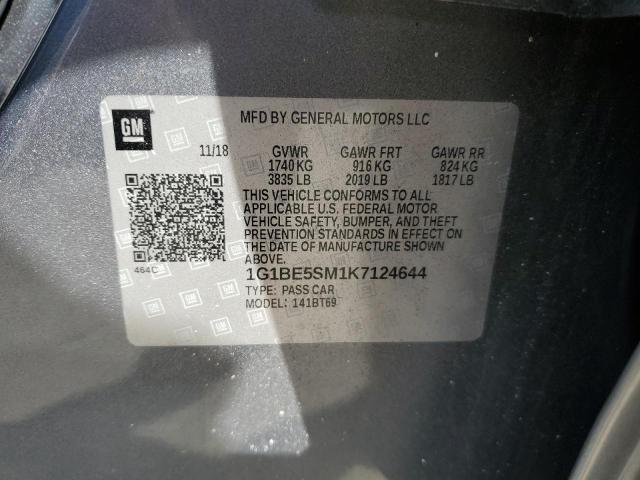 Photo 11 VIN: 1G1BE5SM1K7124644 - CHEVROLET CRUZE LT 