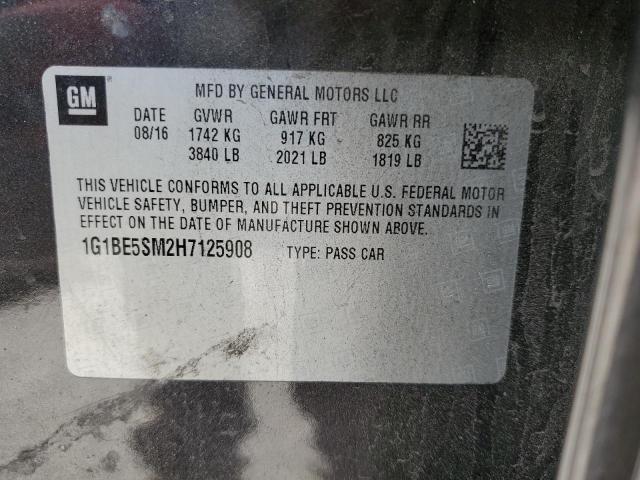 Photo 11 VIN: 1G1BE5SM2H7125908 - CHEVROLET CRUZE LT 