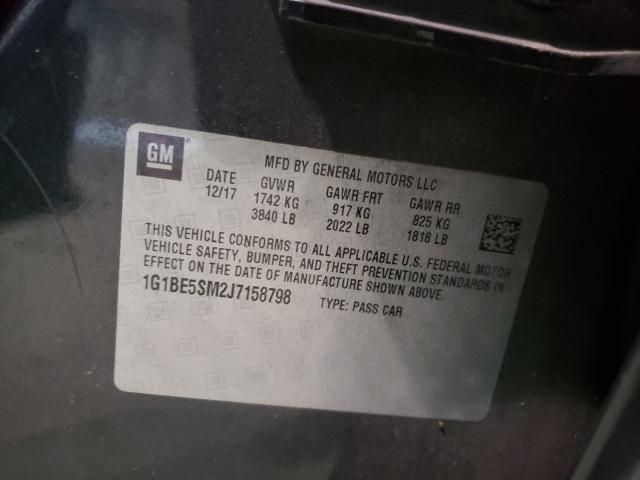 Photo 9 VIN: 1G1BE5SM2J7158798 - CHEVROLET CRUZE LT 