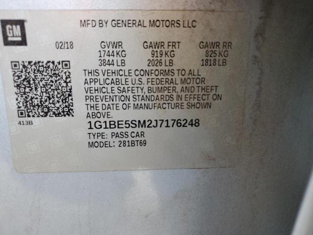 Photo 11 VIN: 1G1BE5SM2J7176248 - CHEVROLET CRUZE LT 