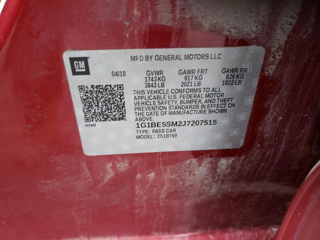 Photo 9 VIN: 1G1BE5SM2J7207515 - CHEVROLET CRUZE LT 