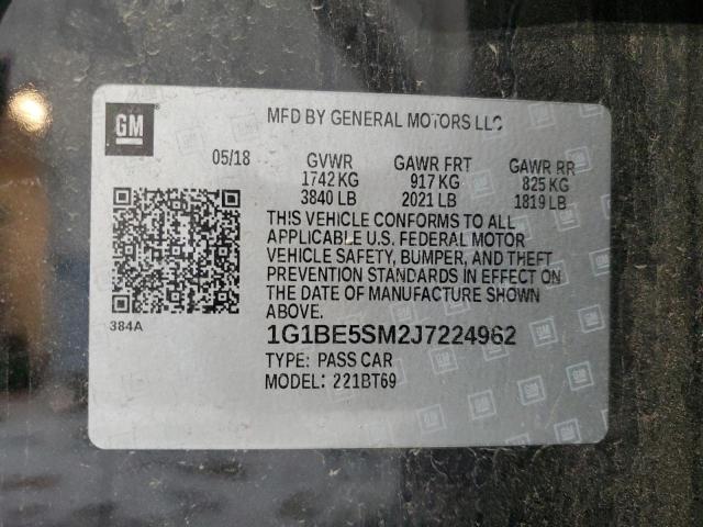 Photo 11 VIN: 1G1BE5SM2J7224962 - CHEVROLET CRUZE LT 