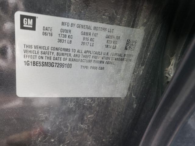 Photo 9 VIN: 1G1BE5SM3G7299100 - CHEVROLET CRUZE LT 