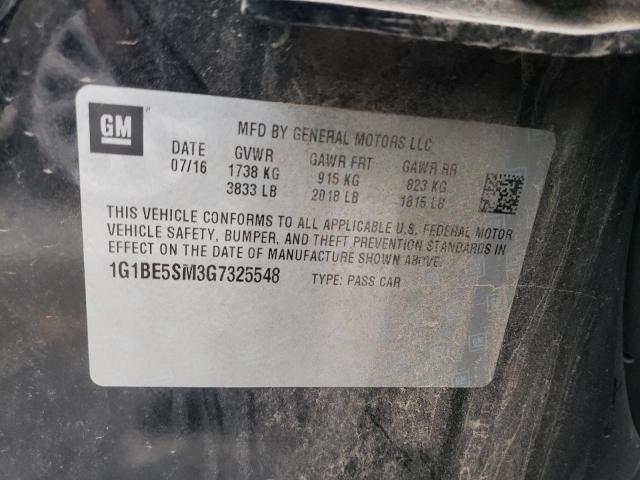 Photo 11 VIN: 1G1BE5SM3G7325548 - CHEVROLET CRUZE LT 