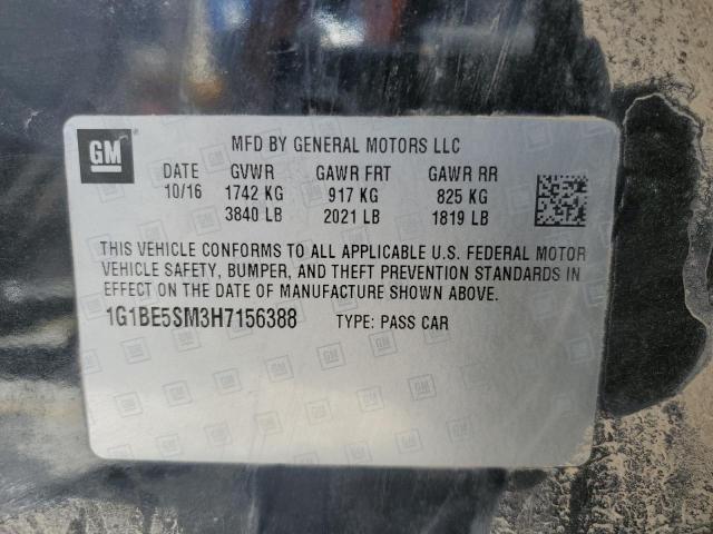 Photo 11 VIN: 1G1BE5SM3H7156388 - CHEVROLET CRUZE LT 