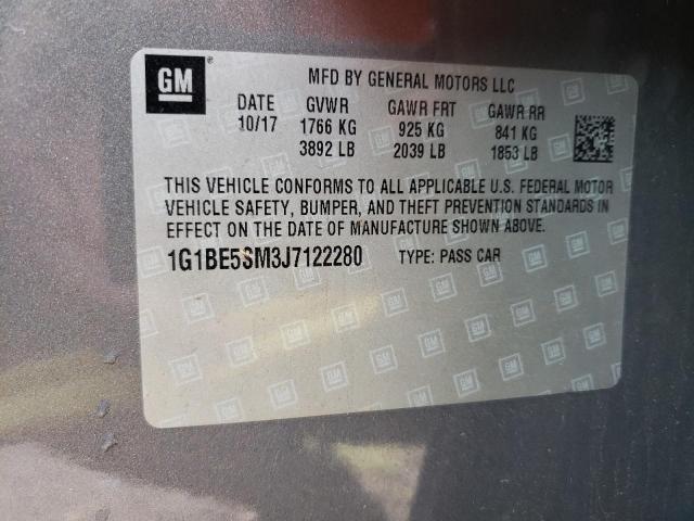 Photo 12 VIN: 1G1BE5SM3J7122280 - CHEVROLET CRUZE 