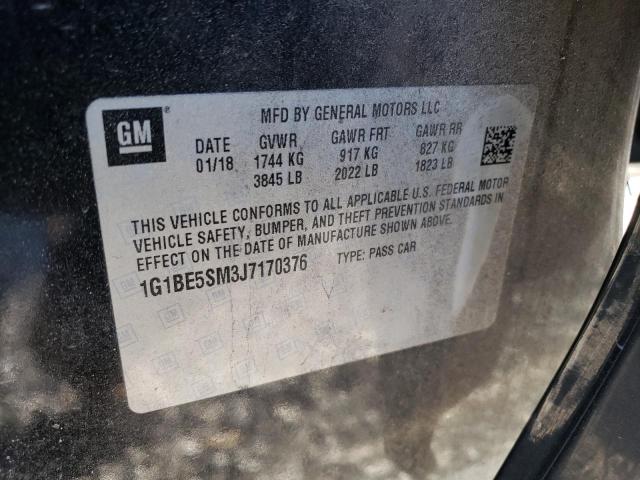 Photo 11 VIN: 1G1BE5SM3J7170376 - CHEVROLET CRUZE LT 