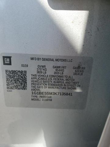 Photo 11 VIN: 1G1BE5SM3K7135841 - CHEVROLET CRUZE 