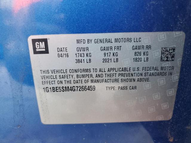 Photo 11 VIN: 1G1BE5SM4G7266459 - CHEVROLET CRUZE LT 