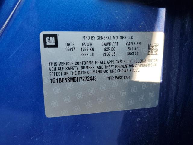 Photo 11 VIN: 1G1BE5SM5H7272448 - CHEVROLET CRUZE LT 