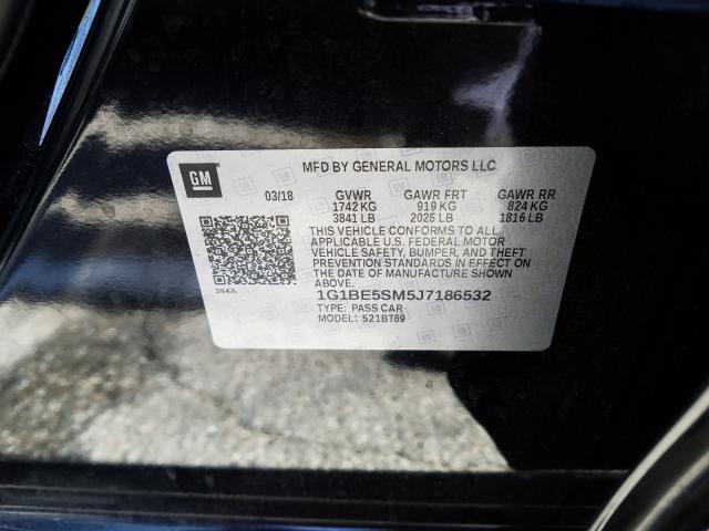 Photo 9 VIN: 1G1BE5SM5J7186532 - CHEVROLET CRUZE LT 