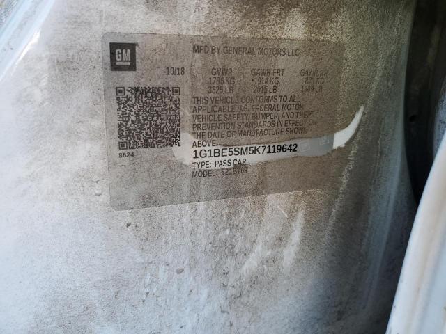 Photo 11 VIN: 1G1BE5SM5K7119642 - CHEVROLET CRUZE LT 