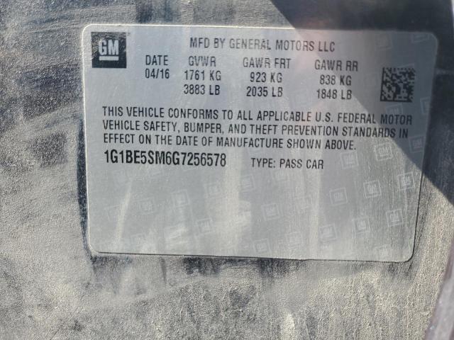 Photo 11 VIN: 1G1BE5SM6G7256578 - CHEVROLET CRUZE LT 