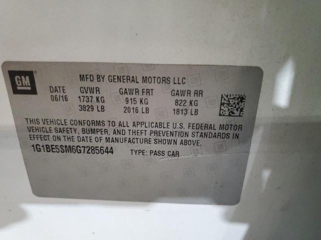 Photo 12 VIN: 1G1BE5SM6G7285644 - CHEVROLET CRUZE 