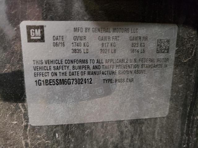 Photo 11 VIN: 1G1BE5SM6G7302412 - CHEVROLET CRUZE 