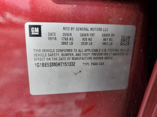 Photo 11 VIN: 1G1BE5SM6H7151332 - CHEVROLET CRUZE 