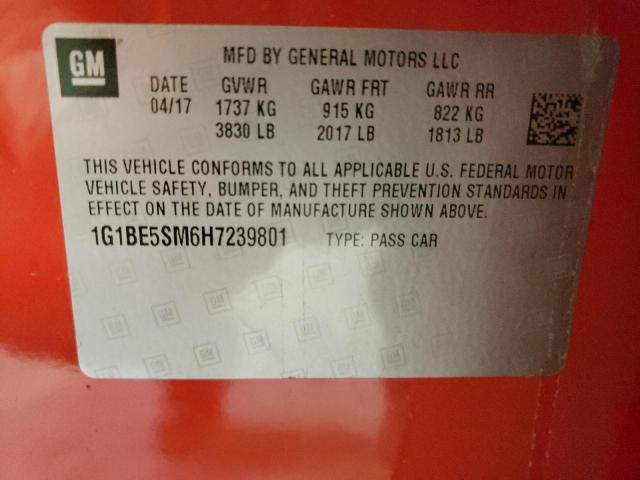 Photo 12 VIN: 1G1BE5SM6H7239801 - CHEVROLET CRUZE LT 