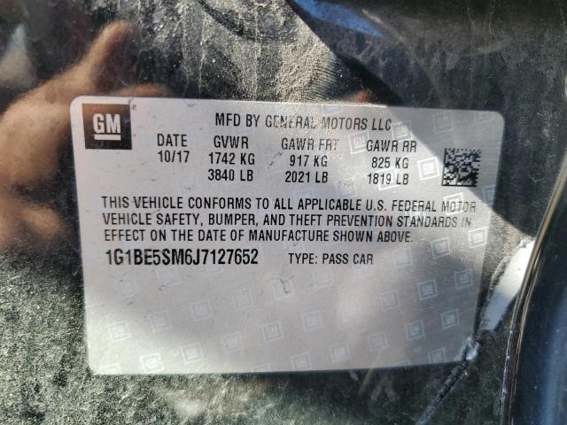 Photo 11 VIN: 1G1BE5SM6J7127652 - CHEVROLET CRUZE 