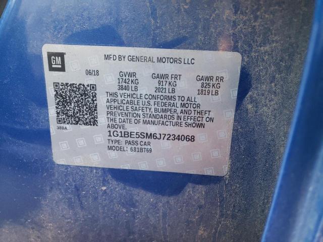 Photo 11 VIN: 1G1BE5SM6J7234068 - CHEVROLET CRUZE LT 