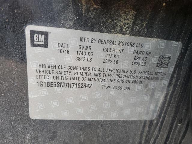 Photo 11 VIN: 1G1BE5SM7H7162842 - CHEVROLET CRUZE 