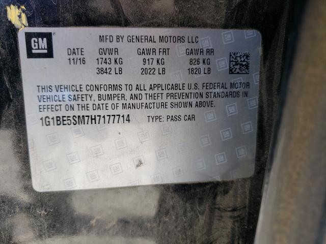 Photo 9 VIN: 1G1BE5SM7H7177714 - CHEVROLET CRUZE LT 