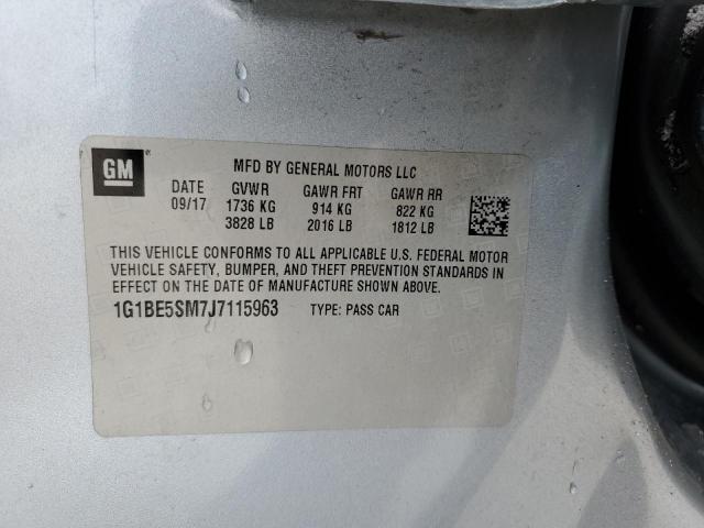 Photo 11 VIN: 1G1BE5SM7J7115963 - CHEVROLET CRUZE LT 