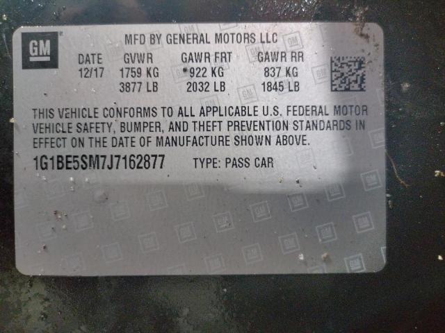 Photo 11 VIN: 1G1BE5SM7J7162877 - CHEVROLET CRUZE LT 