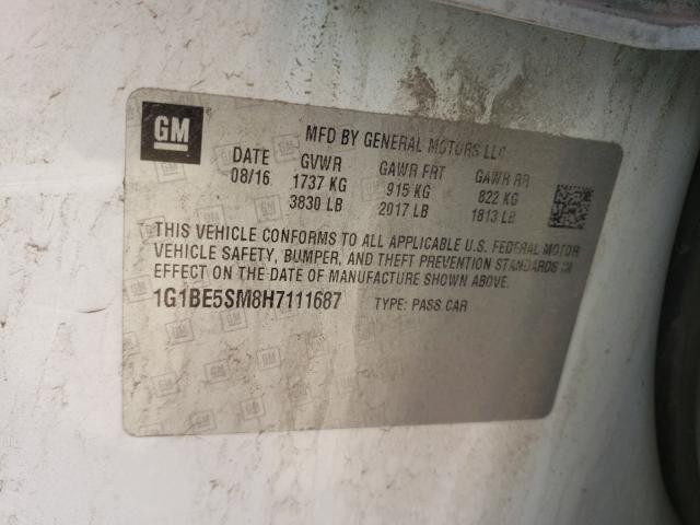 Photo 9 VIN: 1G1BE5SM8H7111687 - CHEVROLET CRUZE LT 