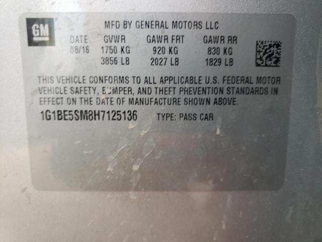 Photo 11 VIN: 1G1BE5SM8H7125136 - CHEVROLET CRUZE LT 