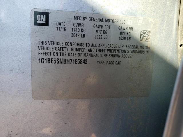 Photo 11 VIN: 1G1BE5SM8H7186843 - CHEVROLET CRUZE 