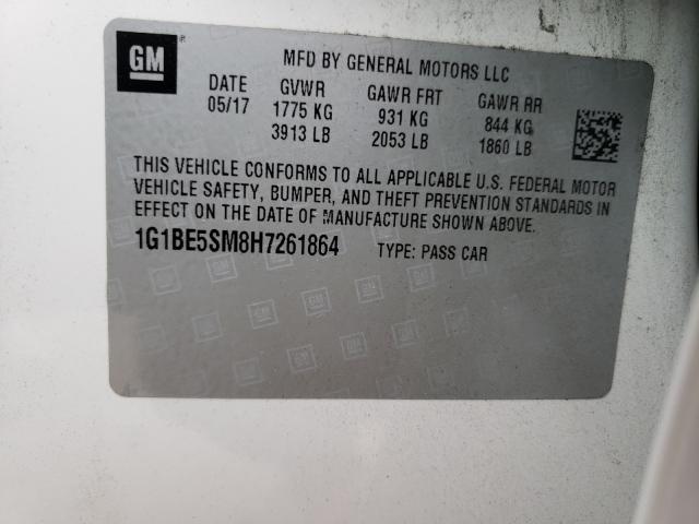 Photo 9 VIN: 1G1BE5SM8H7261864 - CHEVROLET CRUZE LT 