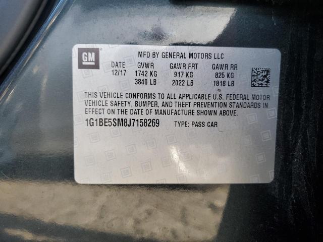 Photo 11 VIN: 1G1BE5SM8J7158269 - CHEVROLET CRUZE 