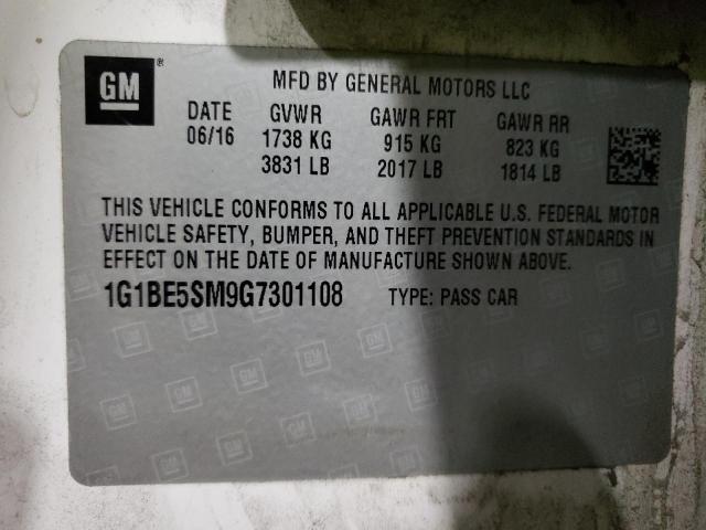 Photo 11 VIN: 1G1BE5SM9G7301108 - CHEVROLET CRUZE 