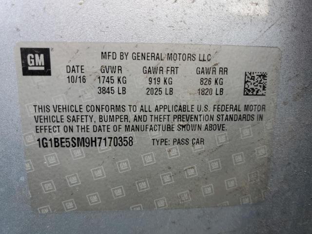 Photo 12 VIN: 1G1BE5SM9H7170358 - CHEVROLET CRUZE 