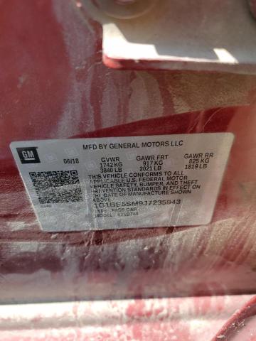 Photo 11 VIN: 1G1BE5SM9J7235943 - CHEVROLET CRUZE LT 