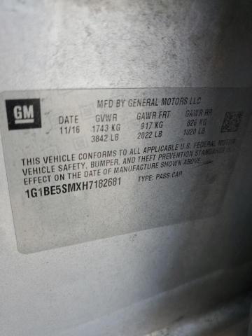 Photo 11 VIN: 1G1BE5SMXH7182681 - CHEVROLET CRUZE LT 