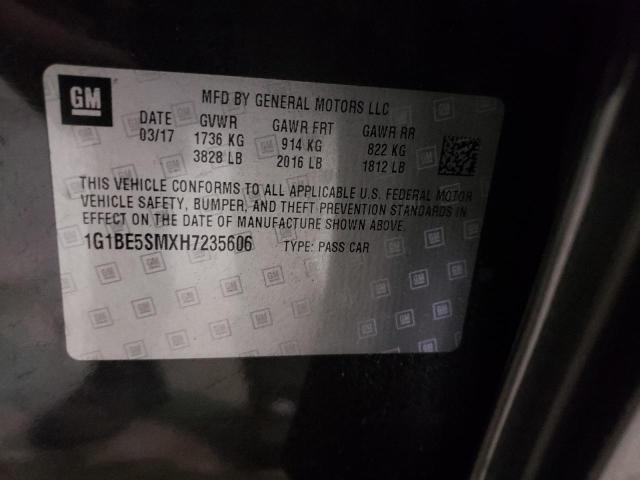 Photo 9 VIN: 1G1BE5SMXH7235606 - CHEVROLET CRUZE LT 