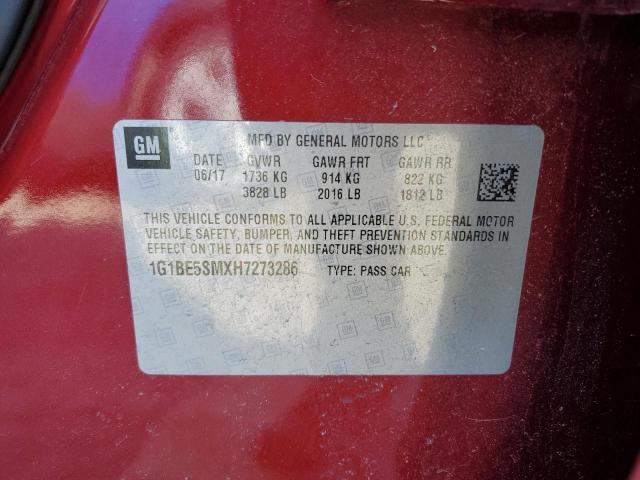 Photo 11 VIN: 1G1BE5SMXH7273286 - CHEVROLET CRUZE 