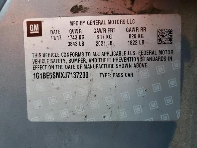 Photo 11 VIN: 1G1BE5SMXJ7137200 - CHEVROLET CRUZE 